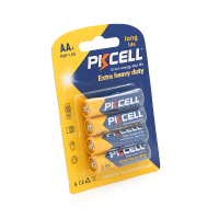 Батарейка сольова PKCELL 1.5V AA / R6, 4 штуки в блістері ціна за блістер, Q12 / 144