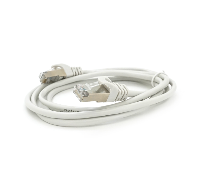 Патч-корд литий MERLION, FTP, RJ45, Cat.5e, 1.5m, сірий, CCA, Q200