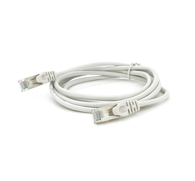 Патч-корд литий MERLION, FTP, RJ45, Cat.5e, 2m, сірий, CCA, Q200