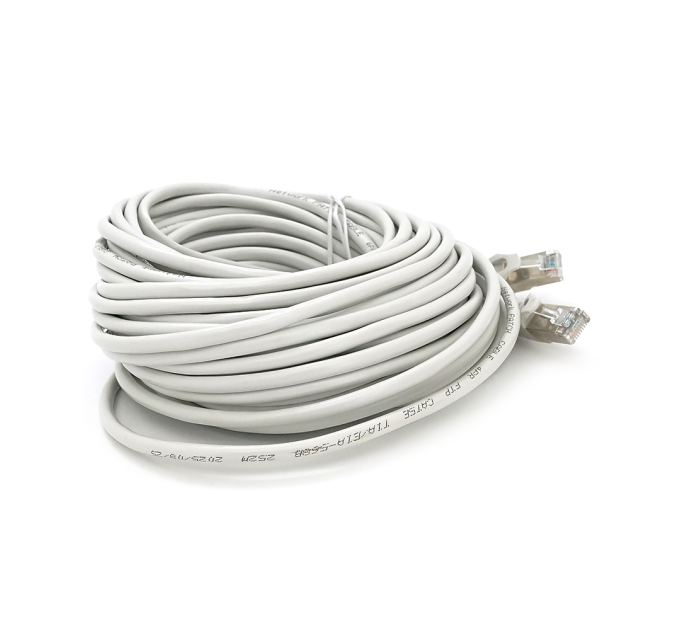 Патч-корд литий MERLION, FTP, RJ45, Cat.5e, 15m, сірий, CU, Q200