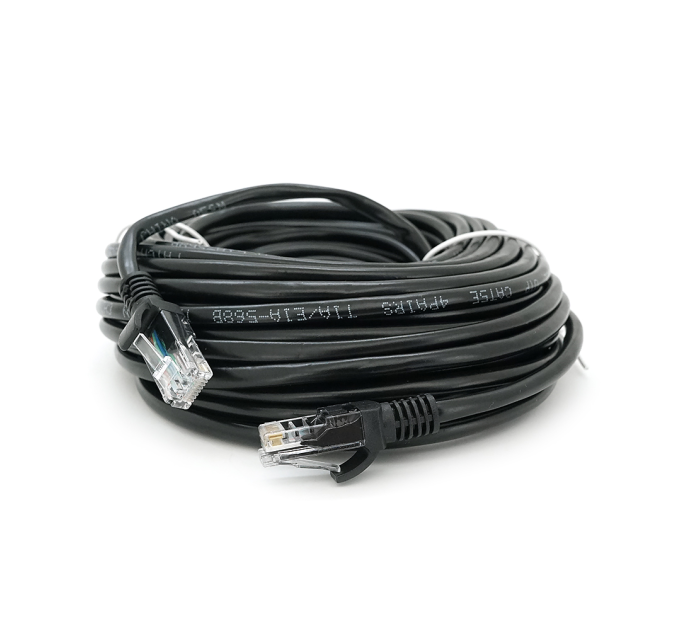 Патч-корд литий RITAR, CCA, UTP, RJ45, Cat.5e, 15m, чорний Q100
