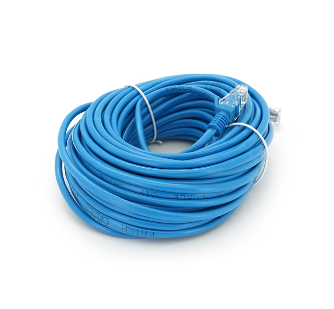 Патч-корд литий RITAR, CCA, UTP, RJ45, Cat.5e, 20m, синій