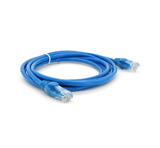 Патч-корд литий RITAR, CCA, UTP, RJ45, Cat.5e, 5m, синій Q250
