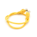 Патч-корд литий RITAR, UTP, RJ45, Cat.5e, 0,25m, жовтий, Cu (мідь)