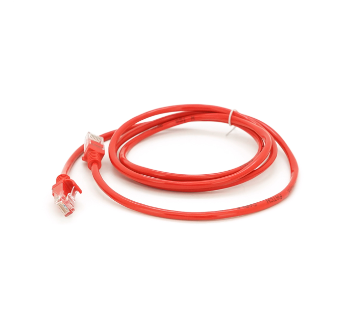 Патч-корд литий RITAR, UTP, RJ45, Cat.5e, 1,5m, червоний, Cu (мідь)
