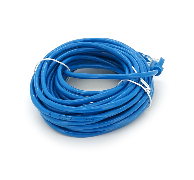 Патч-корд литий RITAR, UTP, RJ45, Cat.5e, 10m, синій, Cu (мідь)