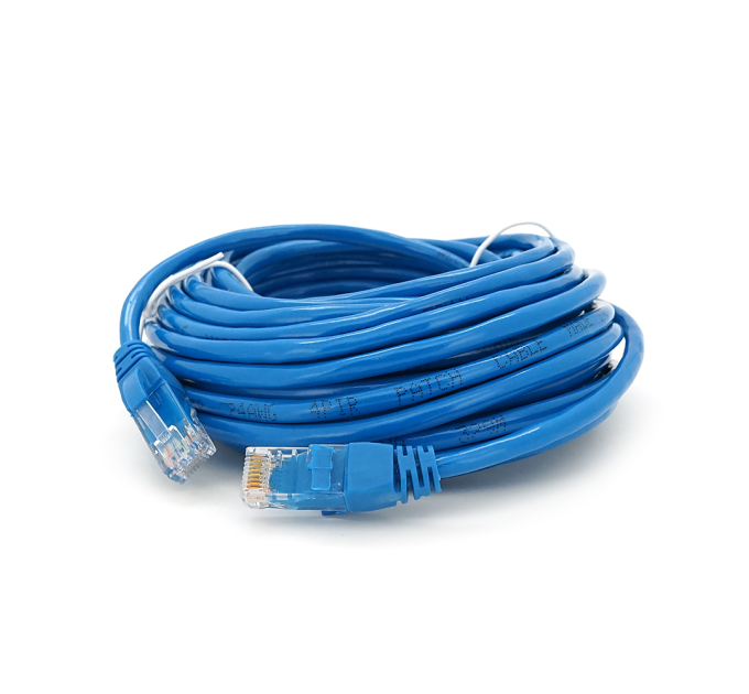Патч-корд литий RITAR, UTP, RJ45, Cat.5e, 10m, синій, Cu (мідь)