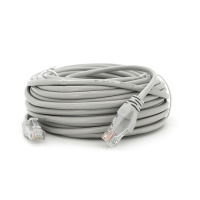 Патч-корд литий RITAR, UTP, RJ45, Cat.5e, 10m, сірий, Cu (мідь) Q100