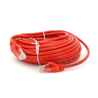 Патч-корд литий RITAR, UTP, RJ45, Cat.5e, 15m, червоний, Cu (мідь)