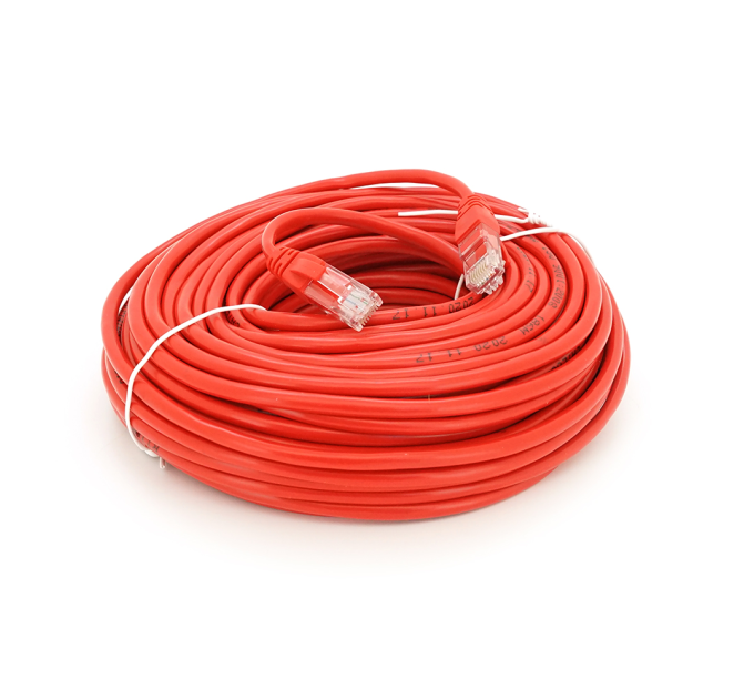 Патч-корд литий RITAR, UTP, RJ45, Cat.5e, 20m, червоний, Cu (мідь)