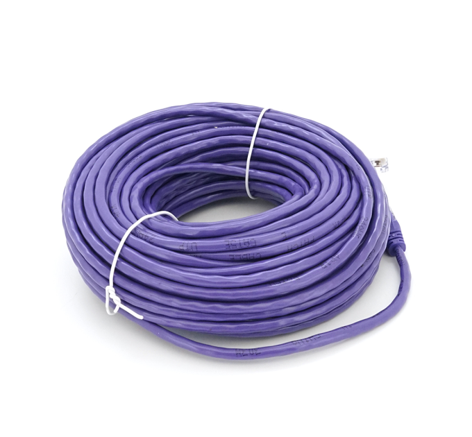 Патч-корд литий RITAR, UTP, RJ45, Cat.5e, 25m, фіолетовий, Cu (мідь)