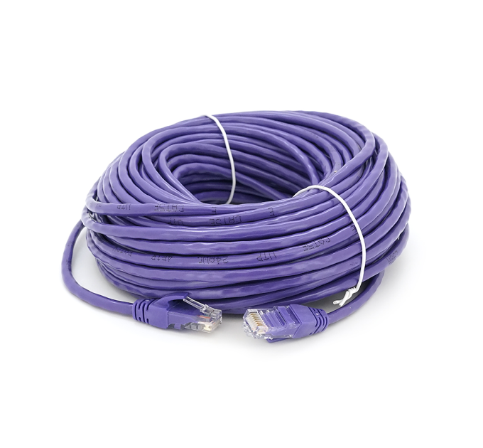 Патч-корд литий RITAR, UTP, RJ45, Cat.5e, 25m, фіолетовий, Cu (мідь)