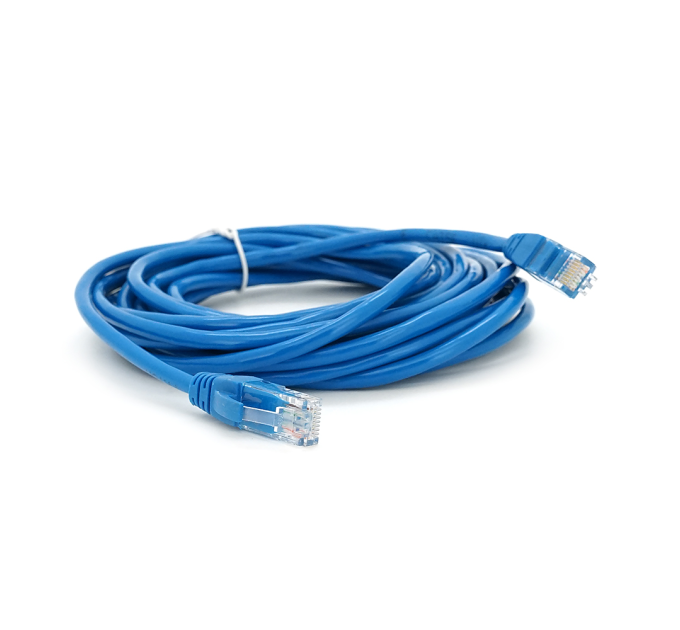 Патч-корд литий RITAR, UTP, RJ45, Cat.5e, 5m, синій, Cu (мідь)