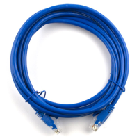 Патч-корд литий RITAR, UTP, RJ45, Cat.5e, 7,5m, синій, Cu (мідь)