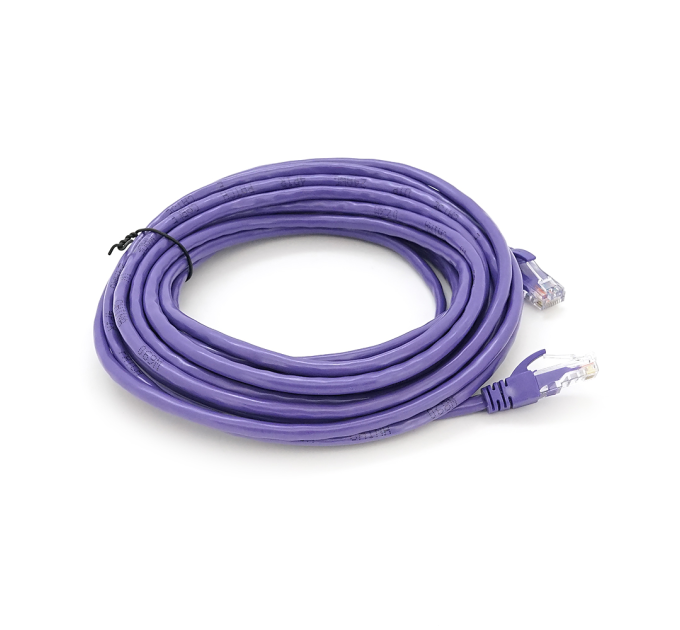 Патч-корд литий RITAR, UTP, RJ45, Cat.5e, 7,5m, фіолетовий, Cu (мідь)