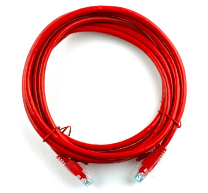 Патч-корд литий RITAR, UTP, RJ45, Cat.5e, 7,5m, червоний, Cu (мідь)