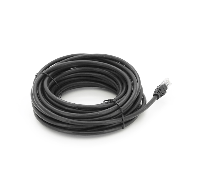 Патч-корд литий RITAR, UTP, RJ45, Cat.6, 10m, чорний, Cu (мідь) Q100