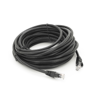 Патч-корд литий RITAR, UTP, RJ45, Cat.6, 10m, чорний, Cu (мідь) Q100