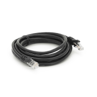 Патч-корд литий RITAR, UTP, RJ45, Cat.6, 2m, чорний, Cu (мідь)
