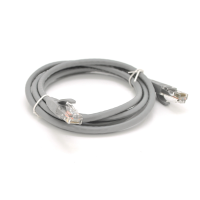Патч-корд литий VEGGIEG, CCA, UTP, RJ45, Cat.5e, 3m, сірий