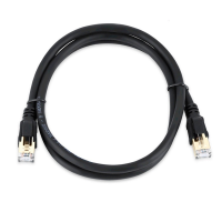 Патч-корд литий VEGGIEG, CCA, SSTP, RJ45, Cat.8, 2m, чорний
