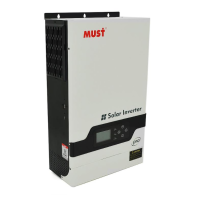 Гібридний інвертор MUST PH18-5248PRO, 5200W, 48V, струм заряду 1-60А, 160-275V, MPPT (80А, 450 Vdc), 330х488х119mm, 14 кг