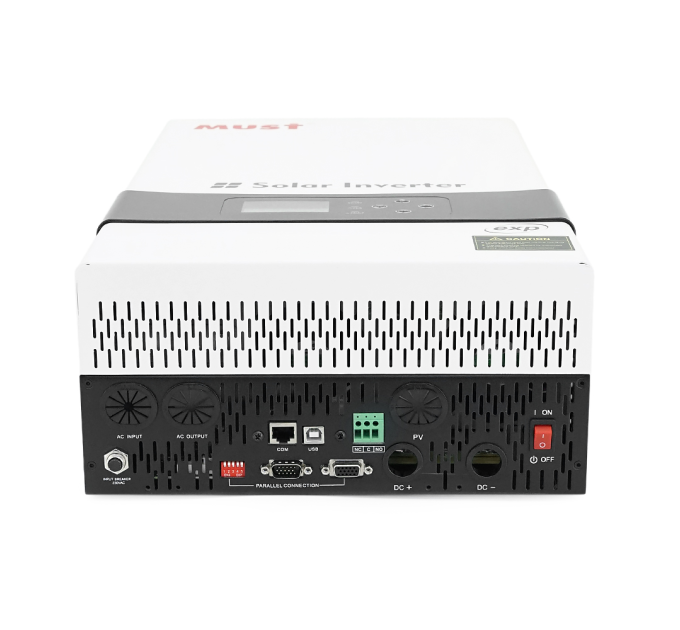 Гібридний інвертор MUST PH19-6048EXP, 6000W, 48V, струм заряду 1-60А, 160-275V, MPPT (80А, 450 Vdc), 490х300х150