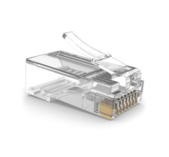 Конектор RITAR PREMIUM PLUS RJ-45 8P8C Cat-5 (100 шт / уп.) Q100 (позолочені контакти)