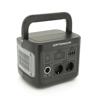Зарядна станція Optonica B400-A1. Ємність 320Wt / h, Потужність 400Вт. Out:2xAC230, 2хDC13.3V / 10A, USB-3x5V / 2.4A, Type-C 60W(PD), 237х195х190мм. 5.9кг