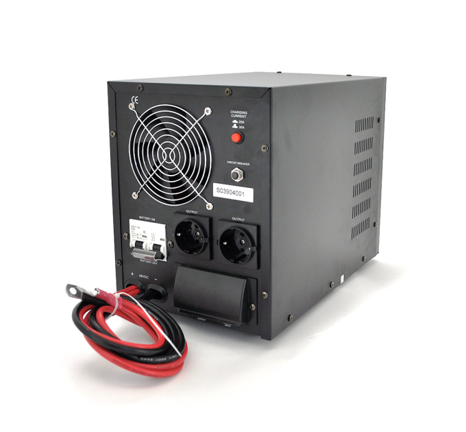 ДБЖ з правильною синусоїдою Europower PSW-EP7000TW48 (4900 Вт) 20А, підлоговий, під зовнішню АКБ 48В, Q1