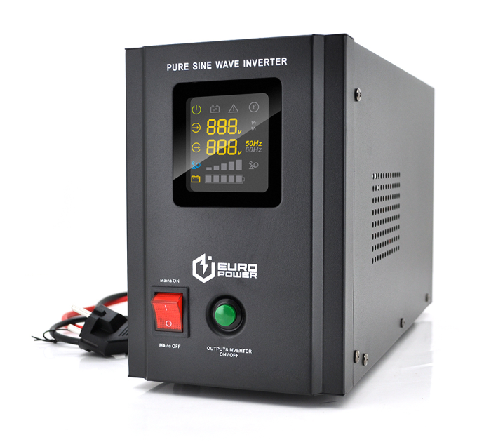 ДБЖ з правильною синусоїдою Europower PSW-EPB1500TW24 (1050 Вт) 10 / 20А, під зовнішню АКБ 24В (415*208*283) 8,95 кг (346*145*220), Q2