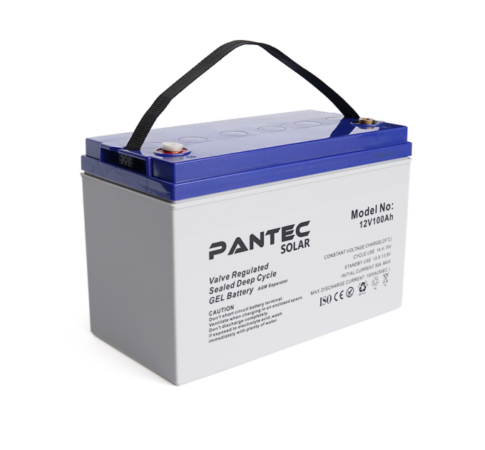 Акумуляторна батарея PANTEC 100-12 GEL 12V 100 Ah (330 x 173 x 218), 30.4 kg Grey Q1 / 48