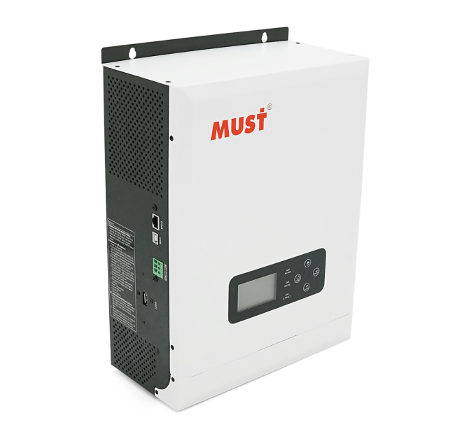 Гібридний інвертор MUST PV18-3024VMPK, 3000W, 24V, струм заряду 20 / 30A, 230V / 13A, MPPT (60А, 145 Vdc), 272x355x100 мм, 7.8 кг