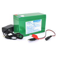 Акумуляторна батарея літієва QiSuo 12V 8A з елементами Li-ion 18650 (150X64,5X97,7) + зарядний пристрій 12,6V / 1A + крокодили Акумуляторна батарея літієва QiSuo 12V 8A з елементами Li-ion 18650 (150X64,5X97,7) + зарядний пристрій 12,6V / 1A + крокодили