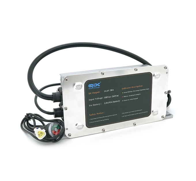 Зарядний пристрій для акумуляторів LiFePO4 12V(14,6V),4S,30A, 1200W, роз'єм Anderson, 281x128x80mm, 3 кг.