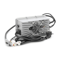 Зарядний пристрій для акумуляторів LiFePO4 48V(54.6V), 13S, 25A, 1200W, роз'єм Anderson, 281x128x80mm, 3 кг.