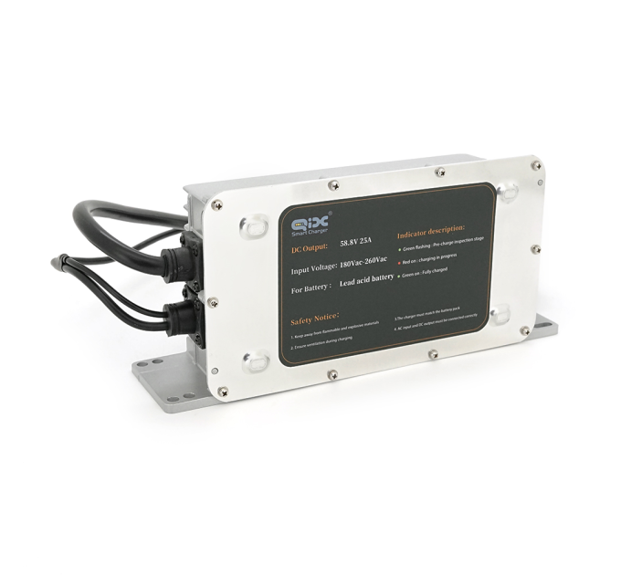 Зарядний пристрій для акумуляторів LiFePo4 48V(58,4V),16S,10A, штекер Triangle plug (T-tipe / C13 / IEC). індикація, 220х122х86mm, 1.5kg