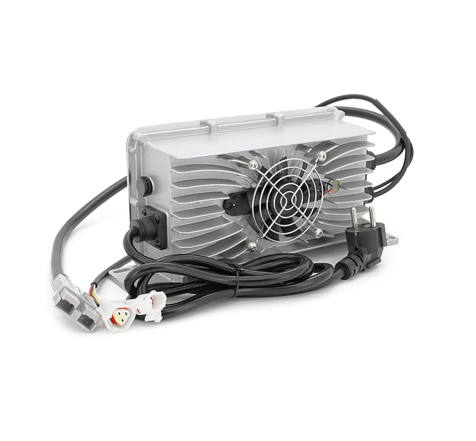Зарядний пристрій для акумуляторів LiFePo4 48V(58,4V),16S,10A, штекер Triangle plug (T-tipe / C13 / IEC). індикація, 220х122х86mm, 1.5kg
