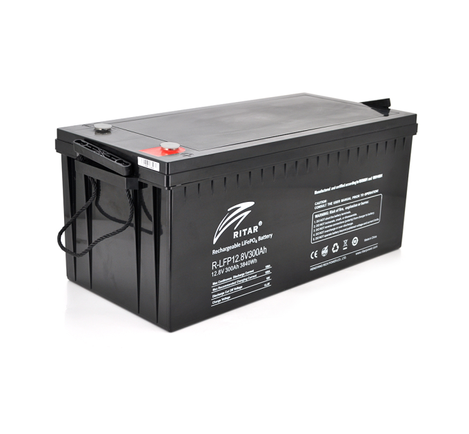 Акумуляторна батарея з bluetooth Ritar LiFePO4 12,8V 300Ah 3840Wh BMS100@4S( 522 х 240 х 219 (224) ) Q1