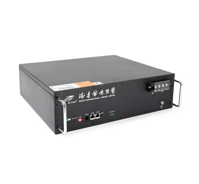 Акумуляторна батарея Ritar LiFePO4 51.2V 50Ah 2560Wh BMS25A@16S для монтажу у стійку ( 442 x400 х 130.5) Q1