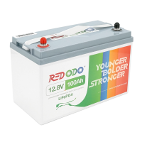 Акумуляторна батарея LiFePO4 Redodo 12.8V 100Ah, 1280Wh, BMS 100A, Heating, ≥4000 циклів, 329*172*214мм, 11 kg