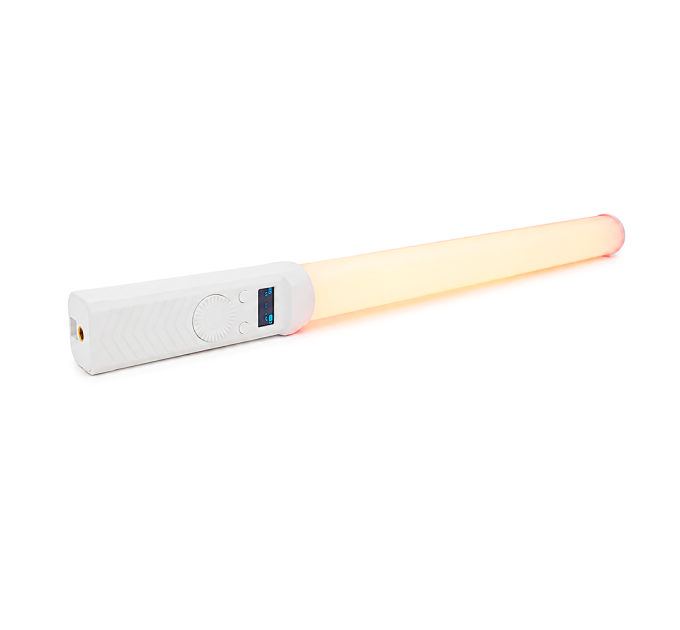 Паличка, що світиться RD-3, RGB, LCD, регулювання яскравості 2500-9900К, вбудований акум, USB кабель, White, Box