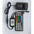 RGB контролер, 5-24В, для 5050 cmd led, блютуз, пульт інфрачервоний, музичний контроль, мобільний телефон, ІЧ-порт, роз'єм RGB-4pin, БЖ DC12В штекер5.5*2.5