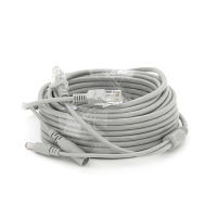 Патчкорд комбінований по кручений парі RJ-45 + DC 10m, сірий, Q60