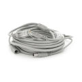 Патчкорд комбінований по кручений парі RJ-45 + DC 5m, сірий, Q100