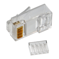 Конектор Merlion RJ-45 8P8C UTP Cat-6 (50 шт / уп.), подвійний