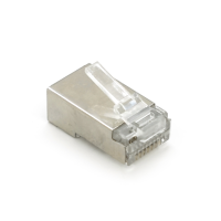 Конектор Merlion RJ-45 8P8C FTP Cat-6 (50 шт / уп.) екранований, подвійний (позолочені)