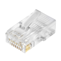 Конектор Merlion RJ-45 8P8C UTP Cat-6 (50 шт / уп.) для наскрізного підключення