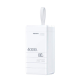 Power Bank Remax RPP-650 60000mAh, PD 100W+QC 22.5W, White, 1.46kg