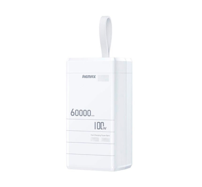 Power Bank Remax RPP-650 60000mAh, PD 100W+QC 22.5W, White, 1.46kg